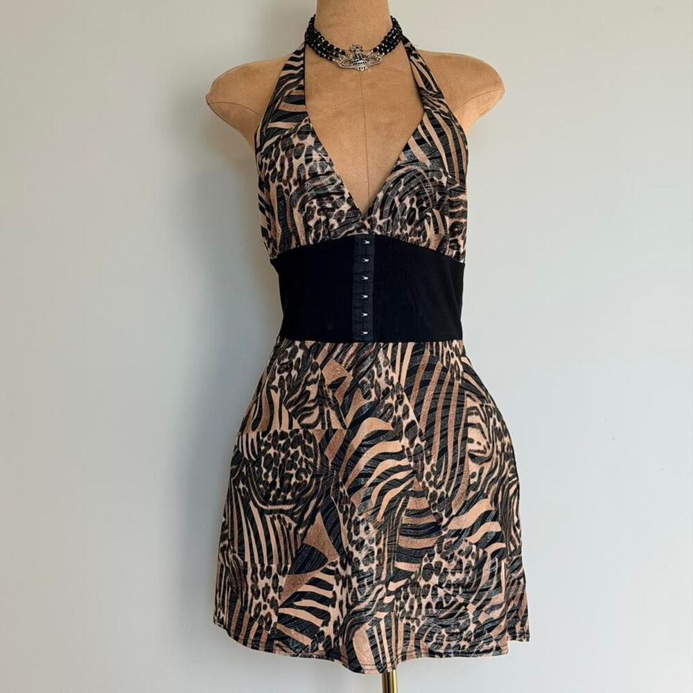 Copied - Y2k halter mini dress